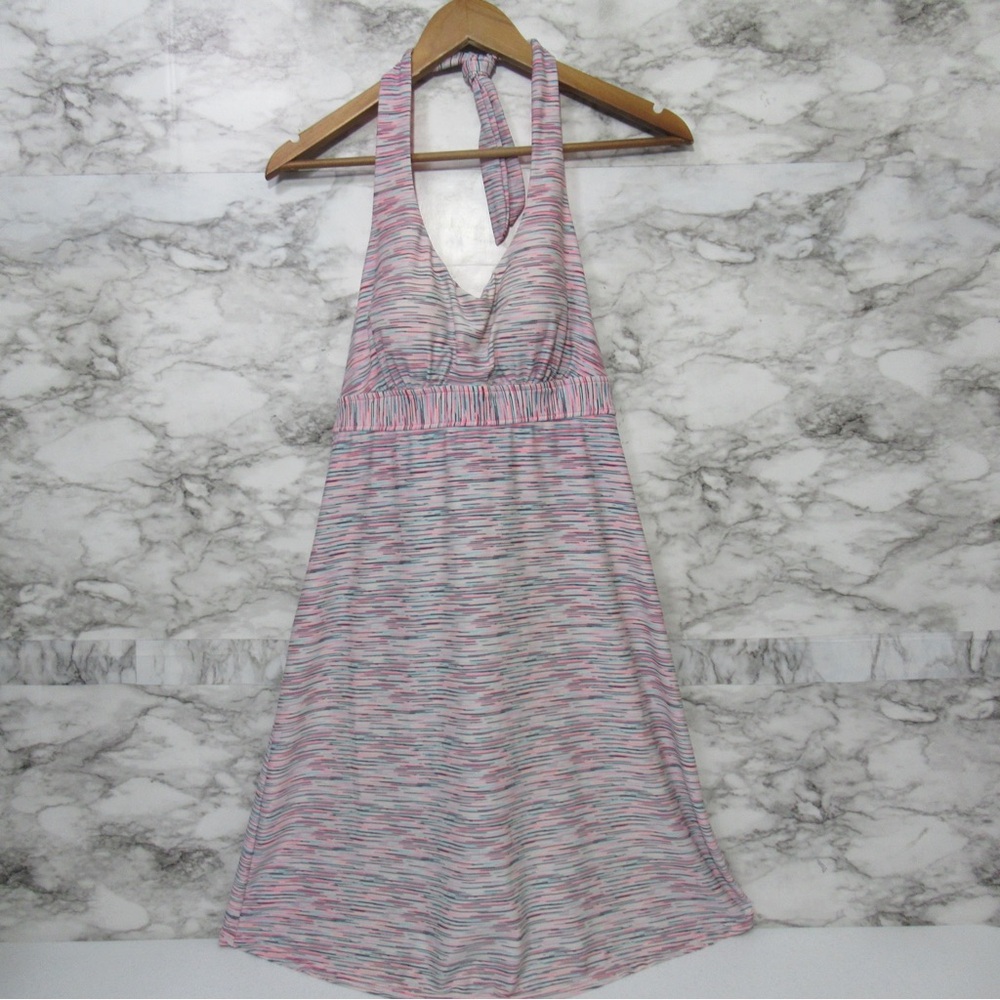 ZeroXposur Pink Halter Swim Dress Swimsuit Bathing Dress Size Medium